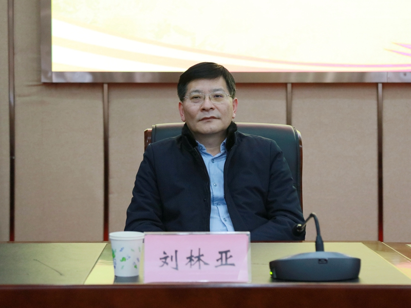 省委高校工委党史学习教育第二巡回指导组组长、教育厅二级巡视员刘林亚出席会议